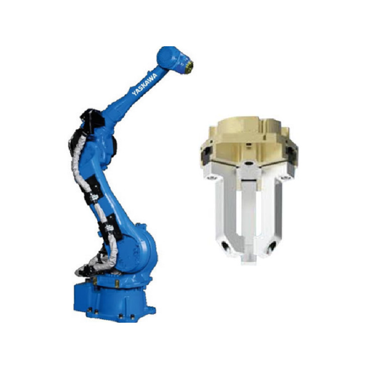 Handling Robotic Arm 6 Axis Yaskawa GP50 With CNGBS Robot Gripper For ...