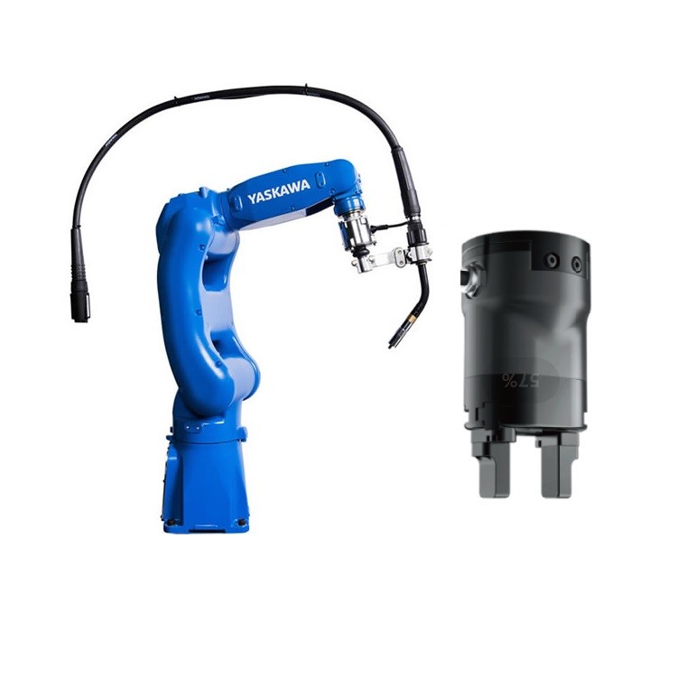 Welding 6 Axis Robotic Arm Yaskawa AR700 Combine With CNGBS Robot ...