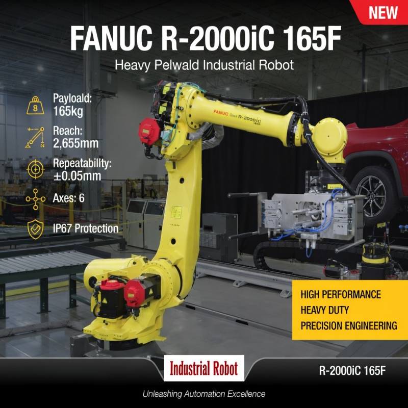 Funac 2000ic Fanuc R-2000ic/165F 6-Axis Palletizing Robot Arm 165kg