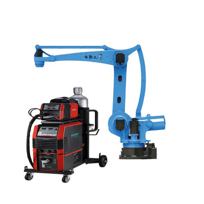 6 Axis Industrial Robot Arm With MAG MIG Welding Machine And Gun