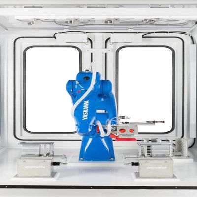 6 Axis Pick And Place Robotic Arm Yaskawa GP8 With CNGBS Robot Gripper ...